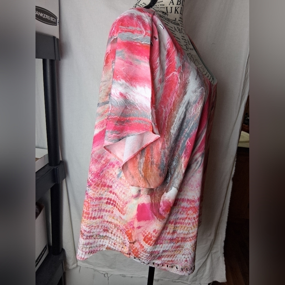 Live & Let Live XL Womens colorful blouse - Picture 6 of 7